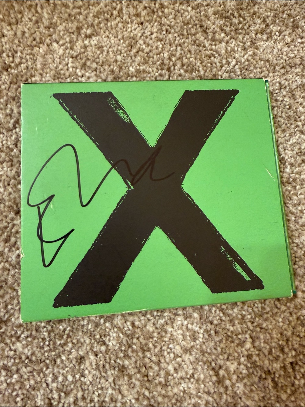 Ed Sheeen - X album with autograph